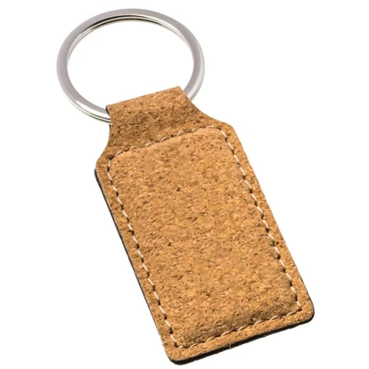 Rectangular Cork Keyring