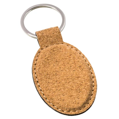 Oval Cork Keyring