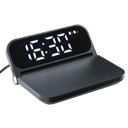 Fast Wireless Charger With Alarm Clock