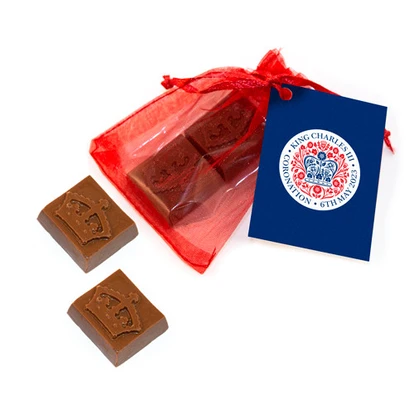 Printed Mini Cuboid Coronation Chocolate Bag