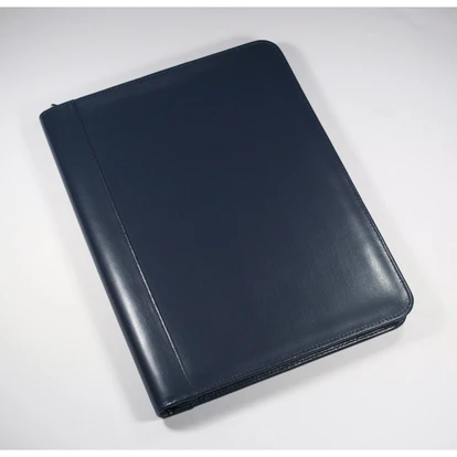 Warwick A4 Zipped Calculator Folder in Navy