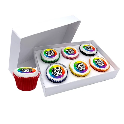 Iced Filled Cupcake Giftbox 6 Pack