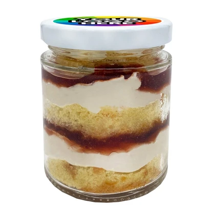 Victoria Sponge Cake Jars