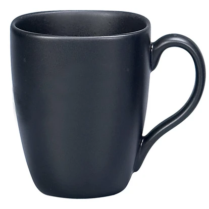 Matt Black Quadra Printed Mug