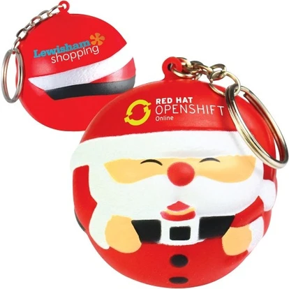 Stress Father Christmas Keyring