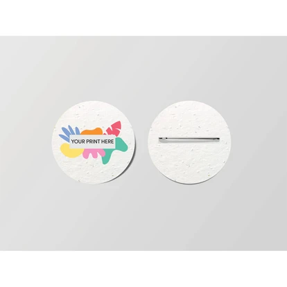 Seed Paper Button Badge