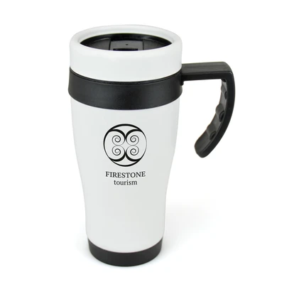 Matte White Oregon Travel Mug