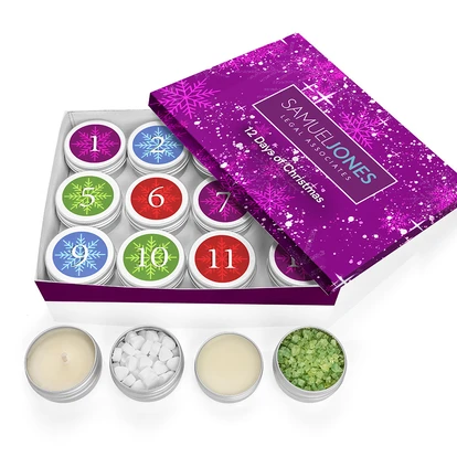 12 Days of Christmas Boxed Set Printed Lid White Base