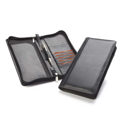 SandRingham Nappa Leather Zipped Travel Wallet