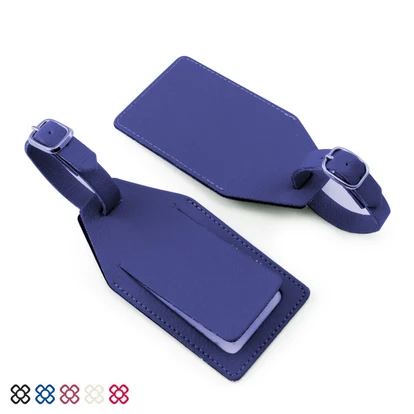 Angled Luggage Tag With Security Flap