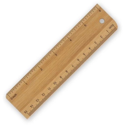 Bamboo Ruler 15cm/6inch