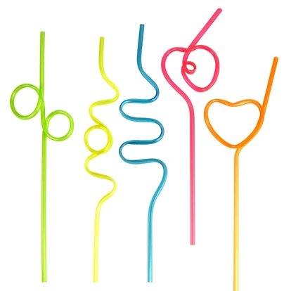 Curly Straws - Assorted Shapes