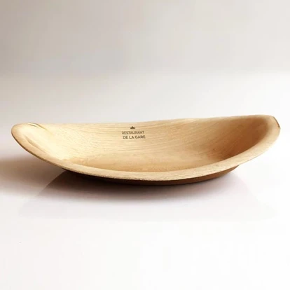 Ellipse Disposable Palm Leaf Bowl