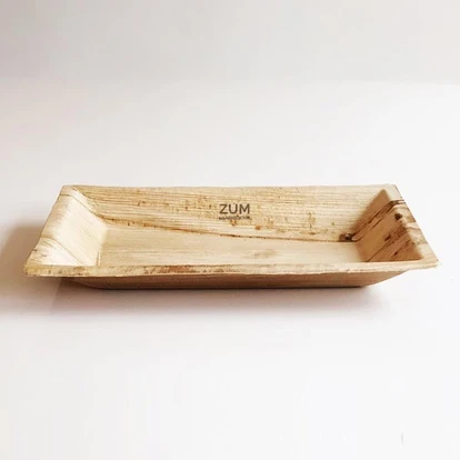 Rectangular Disposable Palm Leaf Plate