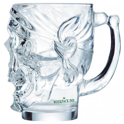 Skull Tankard Beer Glass 900ml