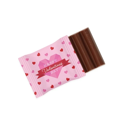 Valentines 3 Baton Bar Milk Chocolate 41% Cocoa