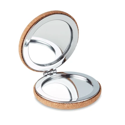 Pocket Mirror With Cork Cover