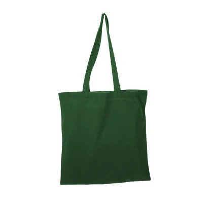 Bottle Green Coloured Cotton Shopper