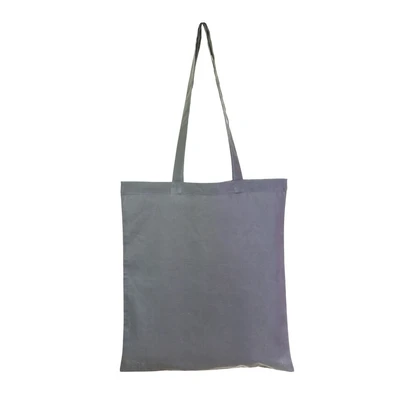 Grey Coloured Cotton Shopper