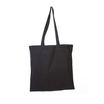 Black Coloured Cotton Shopper