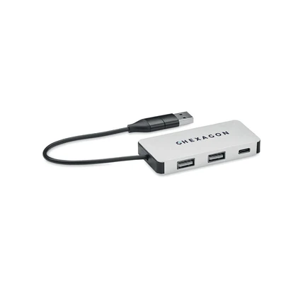 3 Port Usb Hub With 20cm Cable