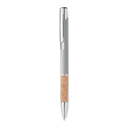 Push Button Aluminium Pen With Cork Grip