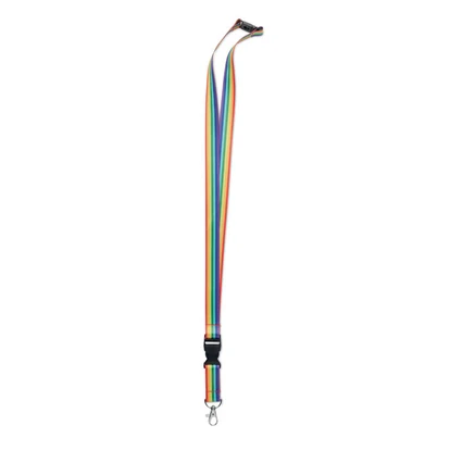 Rainbow RPET Lanyard