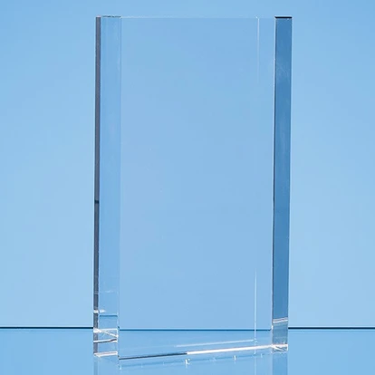 17cm x 10cm Optical Crystal Rectangle Award, H or V