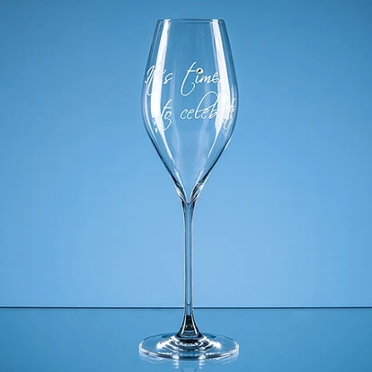 320ml 'It's time to celebrate' Diamante Prosecco Glass