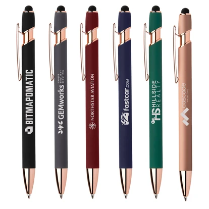 Ellipse Softy Rose Gold Gel Stylus Pen