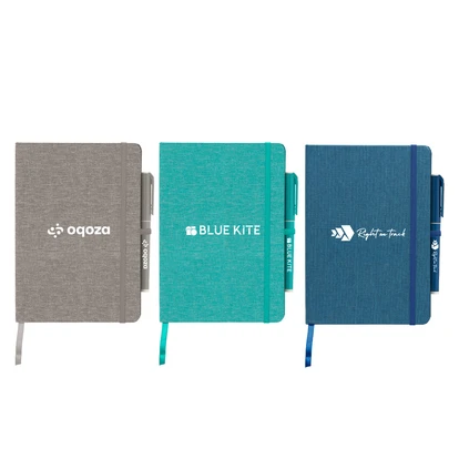 A5 RPET Fabric Notebook & Eco Pen