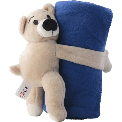 Plush Bear With Fleece Blanket