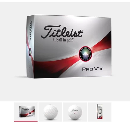 Titleist Pro V1X Printed Golf Balls