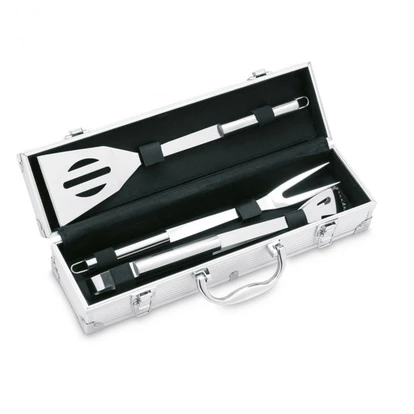 3 BBQ Tools In Aluminium Case