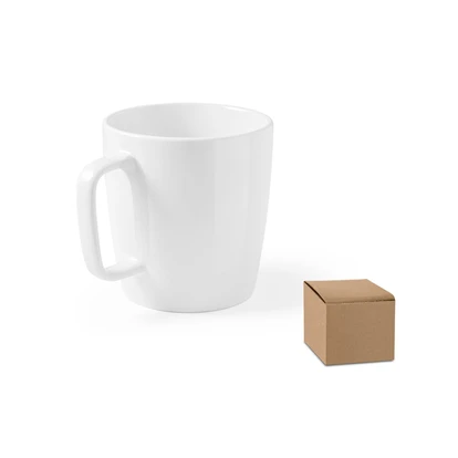 Dhoni White Ceramic Mug 450ml