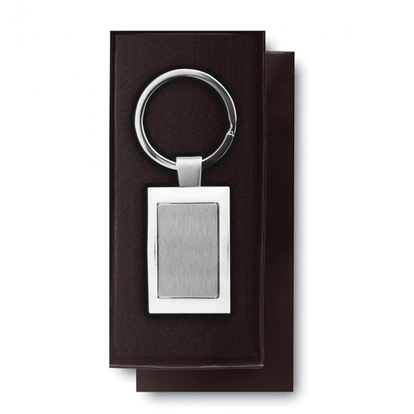 Rectangular Metal Keyring