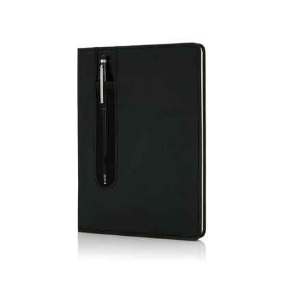 Standard Hardcover PU A5 Notebook With Stylus Pen