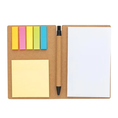 Kraft Sticky Notes A6 Booklet With Pen