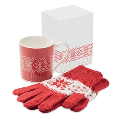 Winter Gift Mug & Gloves Set