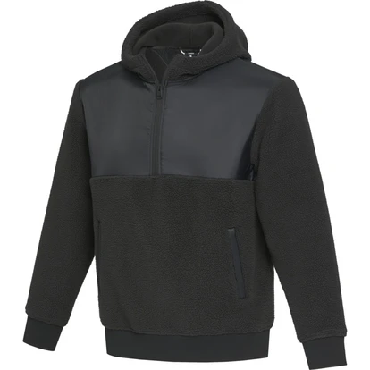 Evans Unisex Recycled Sherpa Fleece Solid Black