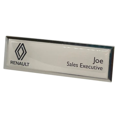 Classic Name Badge (Large) Pin (Domed)