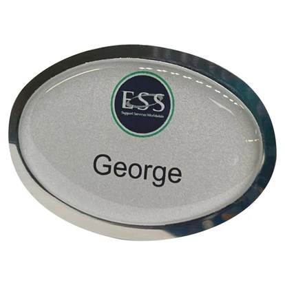 Classic Name Badge (Oval) Magnet (Domed)