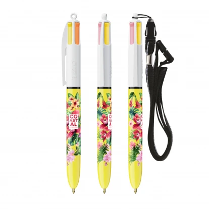 BIC 4 Colours Sun With Lanyard Ballpen Digital