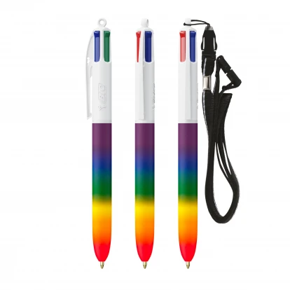 BIC 4 Colours Rainbow Decor + Lanyard Screen Printing