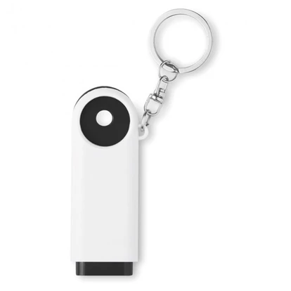 Key ring torch with token