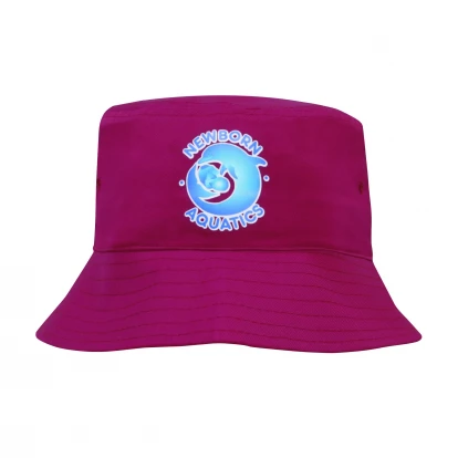 Breathable Poly Twill Child’s Bucket Hat – 54cm