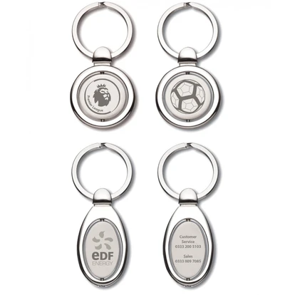 Oval Spinning Keyring