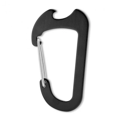 Carabiner with bottle opener