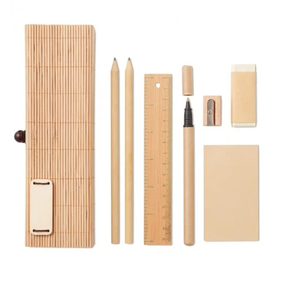 Bamboo stationary set