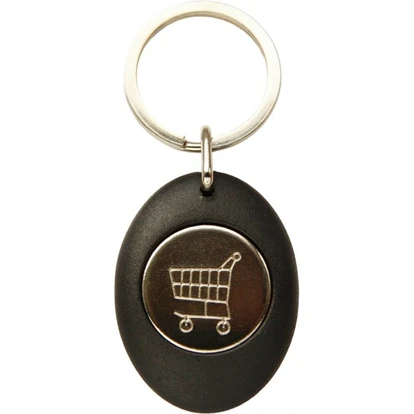 Trolley Coin Keyring